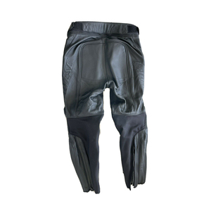 Pantalons d'équitation en cuir pour hommes, équipement moto professionnel pour la course sur route et l'aventure, vêtements certifiés LEED, fabriqués en usine. - Product Image 3