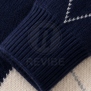 Pull d'hiver élégant pour femme en maille douce de coton mélangé, décontracté, avec logo personnalisable sur le devant, respirant, haute qualité, vente en gros - Product Image 5