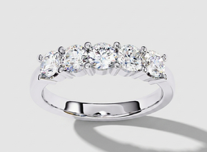 Women's 14K Gold Plated Lab Grown <b>Diamond</b> <b>Ring</b> Round Brilliant Cut IGI Certified Luxury Classic Style Engagement <b>Ring</b> - Product Image 3