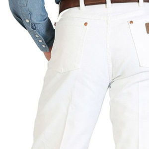 Fabricante de Pantalones Vaqueros Personalizados, Pantalones Vaqueros Blancos de Alta Calidad, Corte Ajustado para Hombre, Jeans Ajustados para Hombre con Servicio OEM, Transpirables - Product Image 2