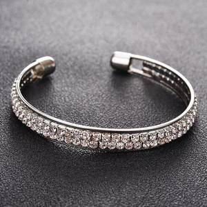 Luxury 925 <b>Silver</b> Gold Plated Moissanite Hip Hop <b>Cross</b> Pattern Cuff <b>Bracelet</b> Brilliant Cut Claw Setting Unisex Everyday Wear - Product Image 1