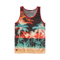 Camiseta sin Mangas Deportiva para Hombre de Alta Calidad, 100% Algodón, Transpirable, Ecológica, Prelavada, con Bordado 3D, Anti-Pilling, 160 GSM, Tejido de Punto