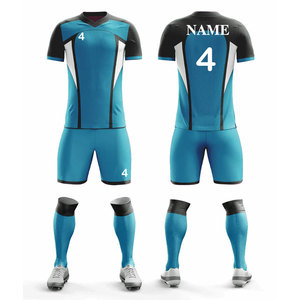 Uniformes Deportivos para Equipos Juveniles de Fútbol, Uniforme de Fútbol de Verano, Color Sólido, Uniforme de Jugador de Club, Traje Deportivo 100% Poliéster - Product Image 1