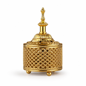 Solid Brass Bakhoor Burner Arabic Oud Incense Burner Decorative Incense Holder Home Fragrance Decor Ramadan <b>Eid</b> <b>Gift</b> - Product Image 1