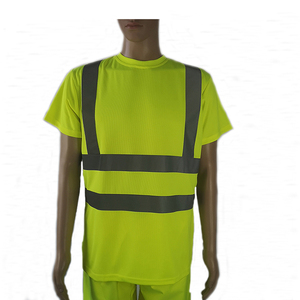 Camiseta de Alta Visibilidad Personalizada, Cómoda, de Manga Corta, Secado Rápido, Transpirable, para Trabajo, con Reflectores de Seguridad - Product Image 2