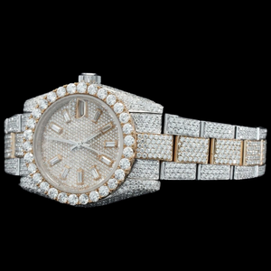 Nueva Joyería Fina para Hombre, de Lujo, en Dos Tonos, con Diamantes Moissanite, Diseño Único, Completamente Cubierta de Piedras, de Acero Inoxidable, Estilo Hip Hop - Product Image 6