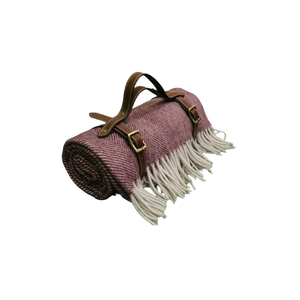 Manta Borgoña de espiga reciclada de tejido suave de alta calidad de estilo mexicano directamente del fabricante indio - Product Image 5