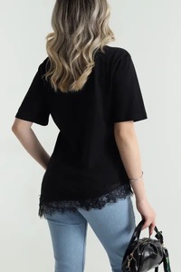 เสื้อไหมพรมถักสีฟ้าอ่อนทรงโอเวอร์ไซส์สำหรับผู้หญิงไซส์พลัส ยี่ห้อ Ever Glow Plus Size  คอเสื้อแบบสั่งทำพิเศษ แขนยาว ระบายอากาศได้ดี เป็นมิตรต่อสิ่งแวดล้อม สวมใส่สบาย - Product Image 4