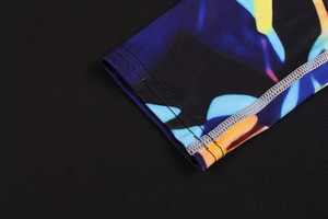 Men's Rash Guard Long Sleeves UPF 50+ UV Sun Protection Quick Drying Splice Compression <b>Swim</b> Shirts Athletic Performance Wear - Product Image 5