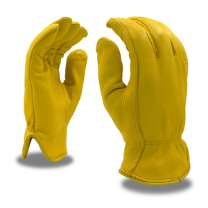Gants de travail durables en cuir de mouton résistants à la chaleur pour hommes, pour le jardinage, la plantation d'arbres, la réparation automobile, la construction, le déménagement - Product Image 3