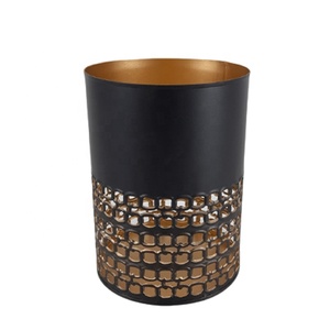 Unique Design Luxurious Gold and <b>Black</b> Color Finishing Iron Votive <b>Candle</b> <b>Holder</b> for Home Decorative Customized - Product Image 1