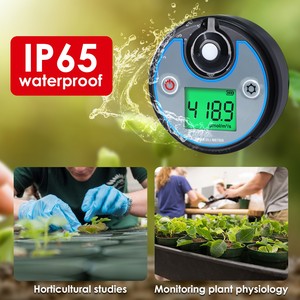 Compteur PAR numérique professionnel – Compteur de flux lumineux quantique 400-700 nm avec enregistrement des données USB et étanchéité IP65 pour serre - Product Image 1