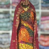 Ensemble Maqmal Dirac de haute qualité avec paillettes, Gorgura fait main et Garbsaar soyeux, ensemble Maqmal Dirac somalien pour femmes mariées