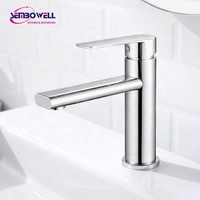 Ensemble de robinets économiques en acier inoxydable chromé pour lavabo de salle de bain, robinet d'évier de cuisine, système de douche, robinets de bain et de douche
