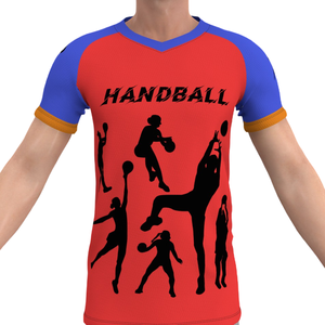 Maillot de handball personnalisable imprimé, grandes tailles, couleurs personnalisées pour équipes, séchage rapide, maillot de handball uni et respirant - Product Image 6