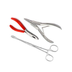 Ensemble d'outils de perçage corporel manuels réutilisables en acier inoxydable allemand de qualité supérieure, classe I, certifiés CE, garantie 1 an - Product Image 6