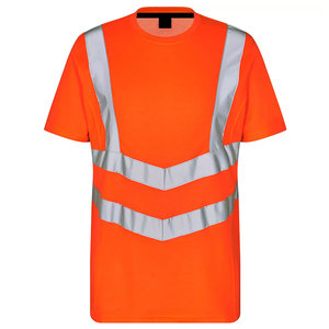 เสื้อยืดสะท้อนแสงเพื่อความปลอดภัยสำหรับผู้ชาย เสื้อผ้าความปลอดภัยมองเห็นได้ชัดเจน ชุดทำงานแขนสั้น เสื้อยืดสำหรับงานก่อสร้าง - Product Image 5