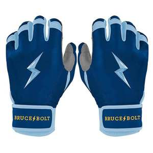 ถุงมือตีเบสบอลแบบเต็มนิ้ว Bruce Bolt รุ่น Blue Lightning Logo สำหรับตำแหน่งเบสหนึ่ง  วัสดุหนัง ระบายอากาศได้ดี แห้งเร็ว ปรับขนาดได้ เหมาะสำหรับทั้งชายและหญิง - Product Image 4