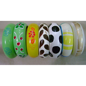 Lightweight Acrylic Bangles Everyday Wear Designer Bracelet Colorful Finish Eco Handmade Fashion Christian <b>Gift</b> - Product Image 5