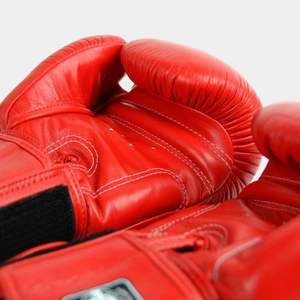 ถุงมือหนังแท้สำหรับ MMA คิกบ็อกซิ่ง แบบรัดข้อมือ แห้งเร็ว ปรับได้ พร้อมตัวเลือกโลโก้แบบกำหนดเอง ขนาด 8oz-16oz - Product Image 5