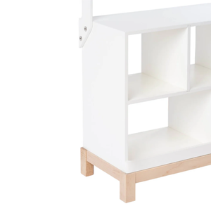Puesto de Mercado de Madera para Niños, Juguete de Simulación de Tienda con Toldo a Rayas y Cajas, Set Educativo de Madera Natural - Product Image 6