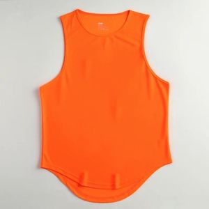 Breathable Eco-Friendly Quick Dry Spandex/Polyester Men's Running <b>Vest</b> Summer Workout Loose Fit - Product Image 4