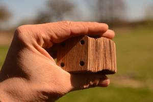 Tablette en bois polie de haute qualité, écologique, de style folklorique, pour cartes de visite, à bas prix - Product Image 5