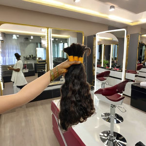 ผมมนุษย์บริสุทธิ์ผมเรมี่ไม่ผ่านกระบวนการผมคนอินเดียบริสุทธิ์ผมเรมี่ผมธรรมชาติธรรมชาติแบบไม่ผ่านกระบวนการ - Product Image 1