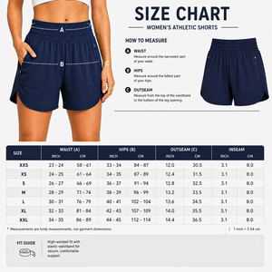Shorts Deportivos de Cintura Alta para Mujer, Ligeros, de Secado Rápido, para Gimnasio, Entrenamiento, Fitness, con Bolsillos con Cremallera - Product Image 6