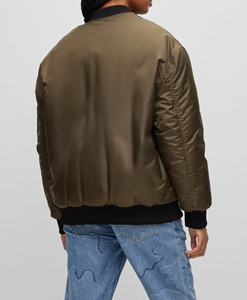 Custom Women's Winter Mandarin Collar Bomber <b>Jacket</b> Lightweight Windproof Casual <b>Zip</b> <b>up</b> Streetwear Sports Outdoor Wear OEM ODM - Product Image 3