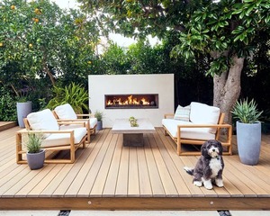 Modern Teak Outdoor <b>Sofa</b> Set with Cushions – Luxury Garden Furniture Set for Patio, Villa & Resort Projects - Product Image 1