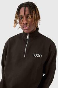 Sweat-shirt à col rond pour homme en violet uni avec logo personnalisé et pantalon de survêtement assorti, ensemble de survêtement OEM ODM, vêtements en gros - Product Image 5