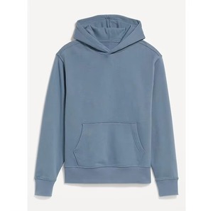เสื้อฮู้ดผู้ชายสีน้ำเงิน ทรงปกติ ผ้าฝ้ายเฟรนช์เทอร์รี่ สวมใส่สบายๆ สำหรับฤดูใบไม้ร่วง มีกระเป๋า - Product Image 1