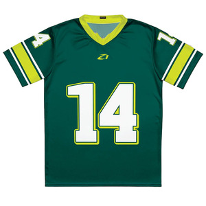 Maillot de football américain en mesh respirant unisexe à col en V, kit d'entraînement personnalisable par sublimation avec nom d'équipe, design uni sur mesure - Product Image 3