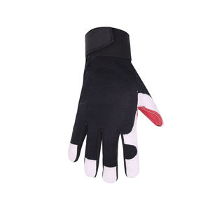 Gants de travail de sécurité haute visibilité, résistants aux vibrations, en cuir de chèvre pleine fleur, compatibles écran tactile, haute dextérité pour mécaniciens - Product Image 4