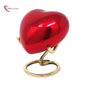 Heart Shaped Mini Urn Elegant <b>Keepsake</b> <b>for</b> <b>Ashes</b> Durable Metal Handmade Design Perfect Sympathy Gift <b>for</b> Memorial Decoratives - Product Image 4