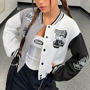 Comfortable <b>Lightweight</b> Best Supplier Newest Premium Product <b>Women</b> College Baseball Varsity <b>Jackets</b> - Product Image 3