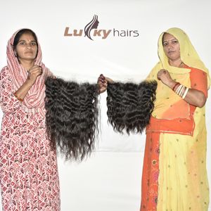 Extensiones de Cabello Humano Virgen 100% Natural, Doble Trama a Máquina, HD 13*6 Frontal Ondulado, Sin Procesar, Cutícula Alineada, Precio al Por Mayor - Product Image 5