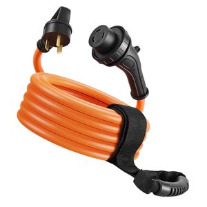 Cavo di Alimentazione per Camper 30 Amp 25 Piedi Resistente 125V 3750W Calibro 10/3 STW NEMA TT-30P a L5-30R con Blocco a Torsione - Product Image 1