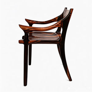 Hot Sale Unique Modern Classic Macassar Ebony Amara Sonokeling Indoors Terrace Living Room Restaurant Cafe <b>Dining</b> <b>Chairs</b> - Product Image 1