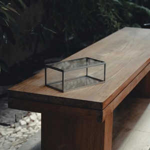 Caja de almacenamiento de vidrio personalizada con marco de metal para organizadores de joyas y uso de almacenamiento - Product Image 2