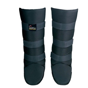 Protections de tibia et de cou-de-pied durables en toile, rembourrées de coton et de mousse, tailles disponibles en S, M, XL - Product Image 1