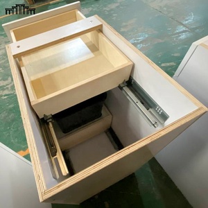 Vietnam Factory Door to Door Wholesale Wooden White Shaker Cabinets RTA Soft Closing Drawers Pull Out Trash Can Under Cabinet - Product Image 5