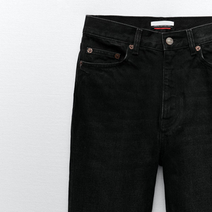 Custom Logo Medium Wash Boot Cut Skate Jeans Women High Quality Plus Size Breathable Denim Regular Fit Summer Standard - Product Image 3