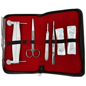 Juego de Pinzas para Recortar Orejas de Perro Pitbull Doberman, Reutilizables, de Acero Inoxidable Alemán, 5 Piezas, Estuche / Herramientas de Peluquería Canina Veterinaria - Product Image 1