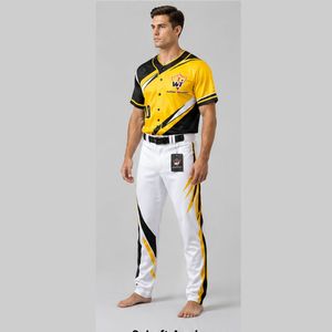 Uniforme de Béisbol Personalizado, Conjunto Deportivo Transpirable con Control de Humedad, Camiseta y Pantalones de Béisbol que Ofrecen Comodidad y Movilidad - Product Image 3