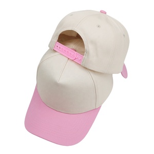 Gorra de Béisbol de Cinco Paneles con Cierre a Presión, de Lona Gruesa 100% Algodón, Bicolor, con Logotipo Bordado Personalizado, Gorras Deportivas al por Mayor - Product Image 2