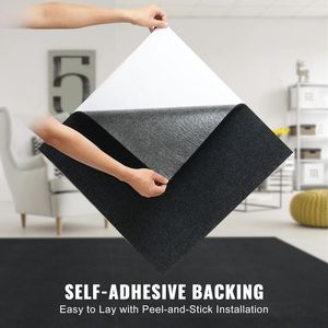 Piastrelle per Moquette Morbide Imbottite Autoadesive 24x24, Facili da Installare Fai-da-Te per Uffici - Product Image 4
