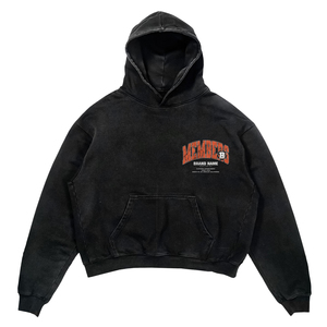 Sweat à capuche oversize décontracté pour homme en molleton 100 % coton avec poche avant – Votre marque - Product Image 4