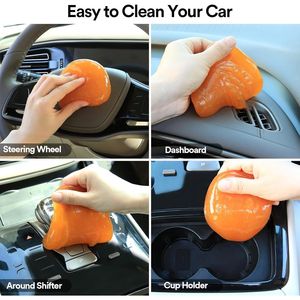 Kit de nettoyage de voiture en gel, outils de detailing automobile avec pâte nettoyante pour l'intérieur et accessoires de nettoyage - Product Image 3